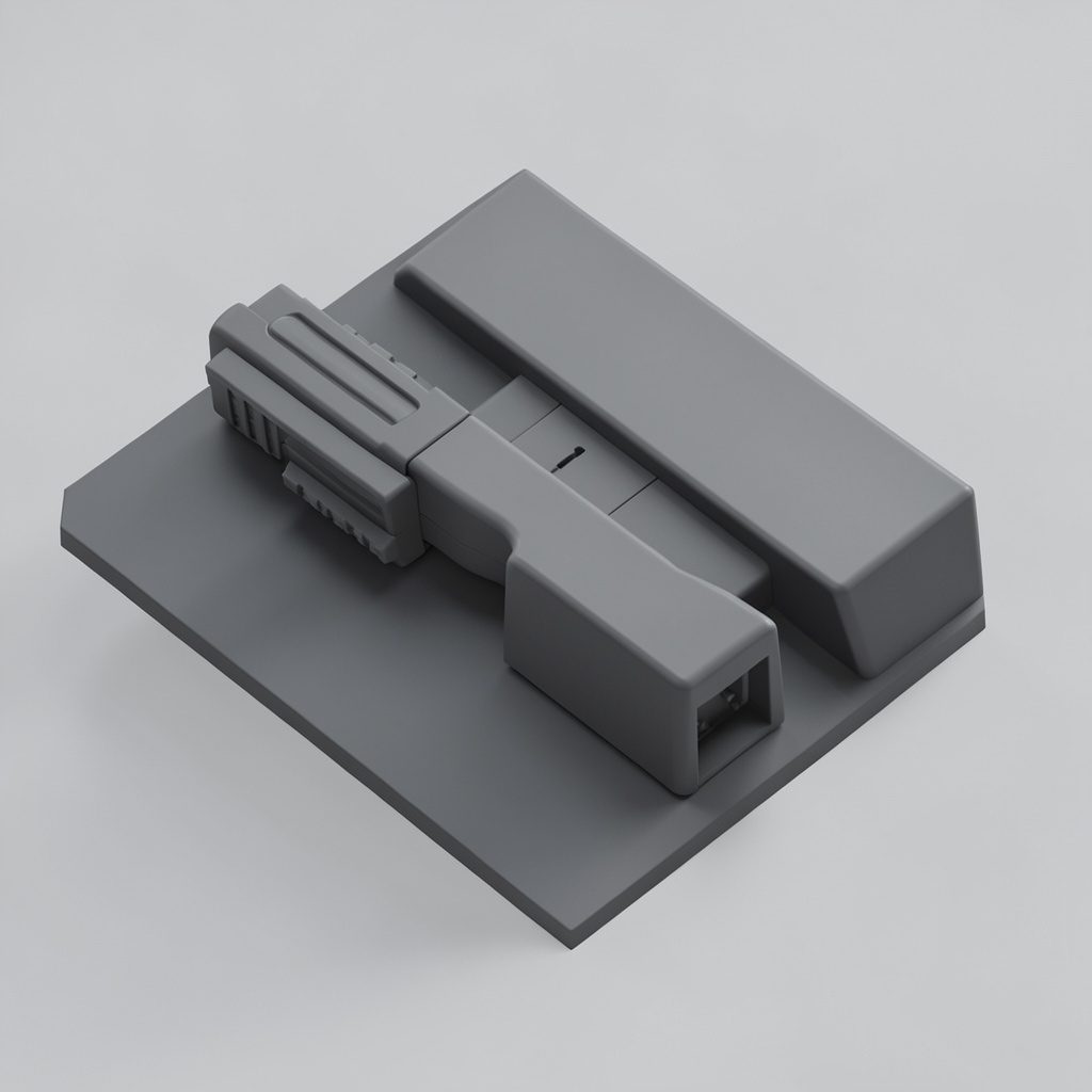 Render isométrico 3D de uma ordem de halo dourada sobre fundo escuro